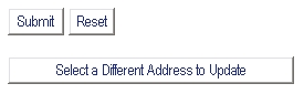 WebSTAR Personal Information - Select Different Address to Update